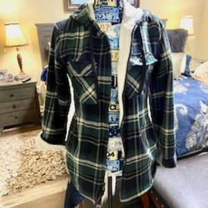 Flannel Jacket with Fur lining XS